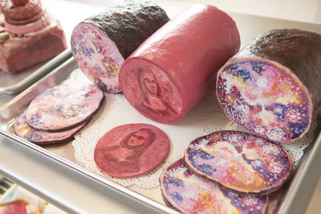 Nebula meats and meat loaf with an image inside