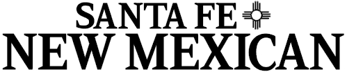 Santa Fe New Mexican logo in black and white
