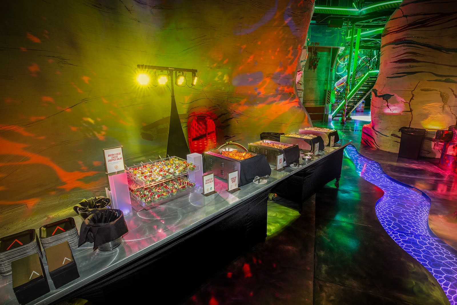 Full buyout food at Meow Wolf Las Vegas