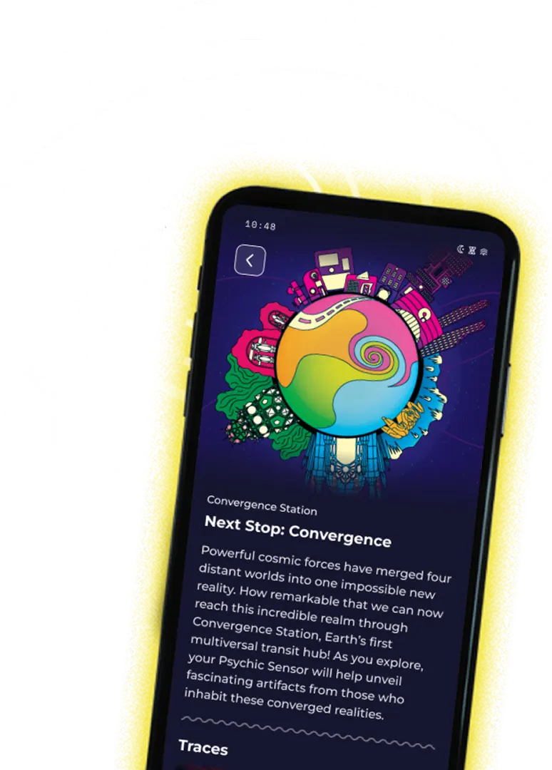 mobile app - Convergence Station - Meow Wolf Denver