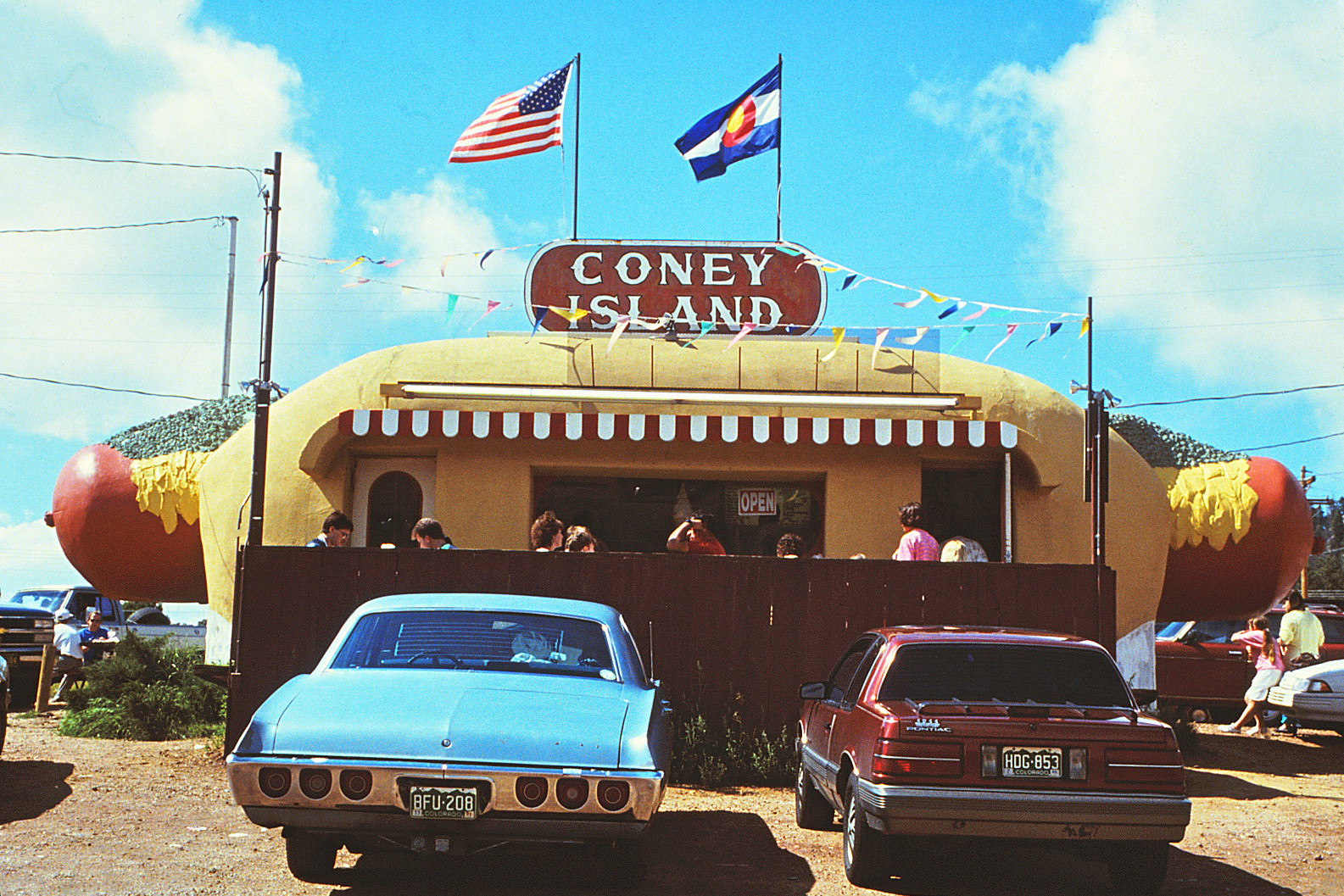 The Coney Island Hot Dog Stand in Aspen Park, CO in the early 1990’s.
