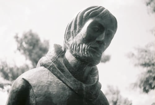 stone figure of a man
