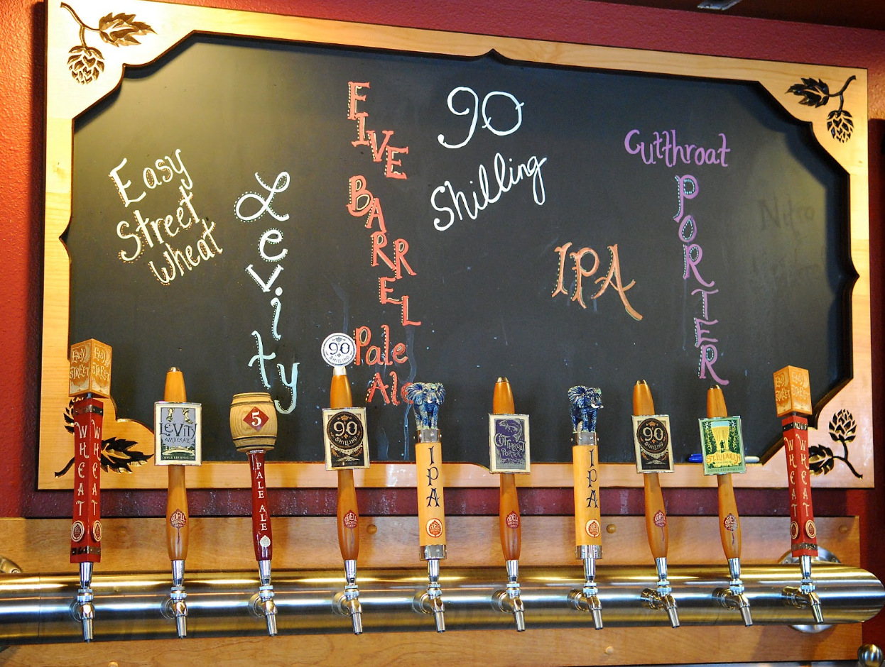 Draft list at the Sloan Lake location for Odell Brewing