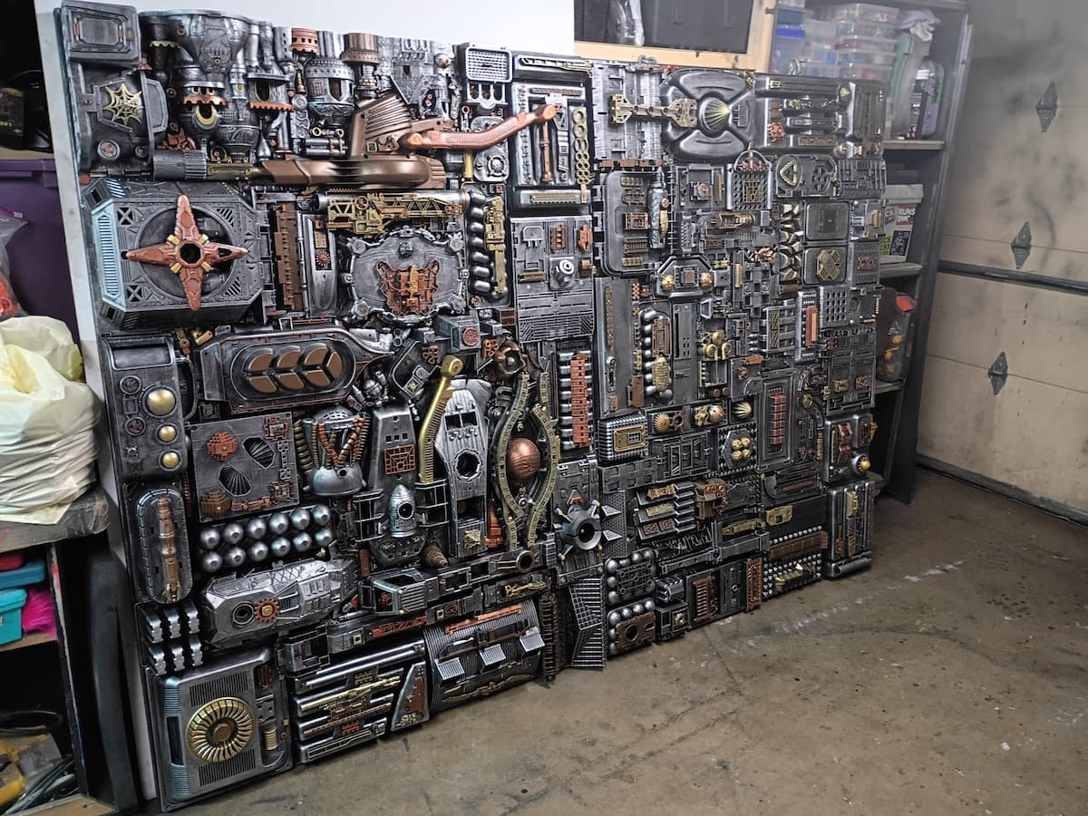 metal art on a large scale