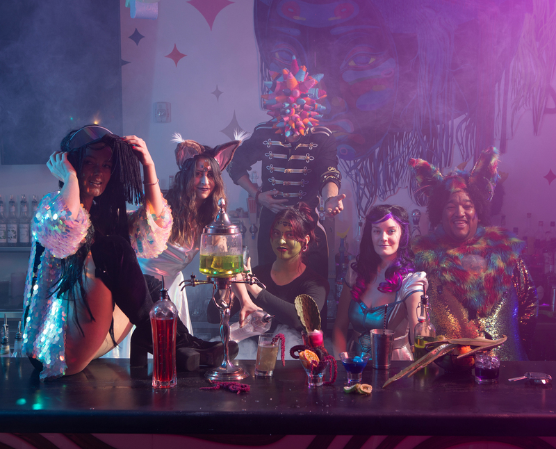 Guests enjoying Float Café and Bar in Meow Wolf Santa Fe