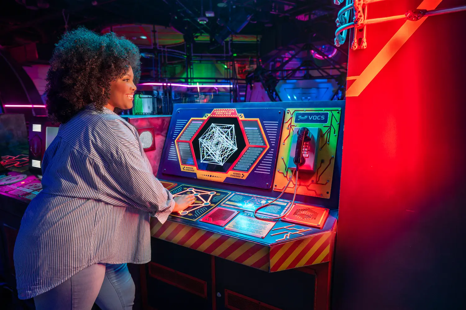 interactive experience at Omega Mart